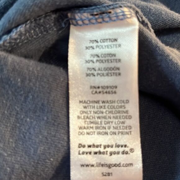 LIFE is good long sleeve crew neck shirt size medium. - Picture 9 of 9